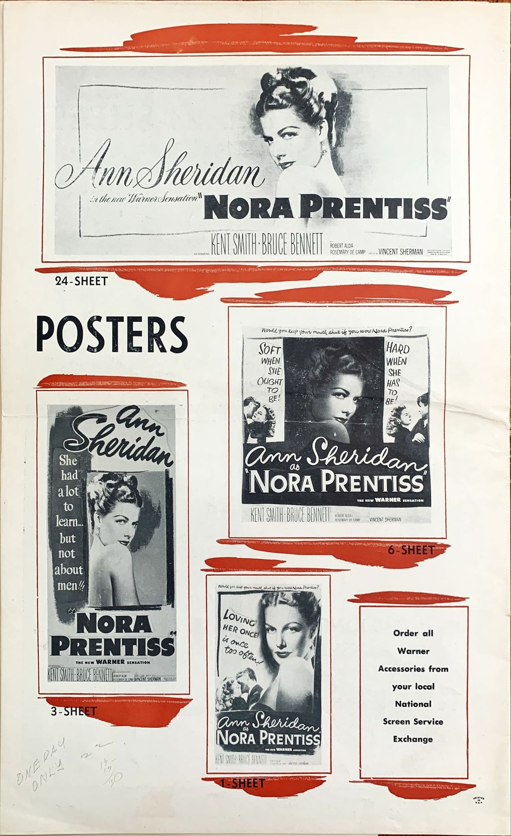 Nora Prentiss (1947) Pressbook - Ann Sheridan