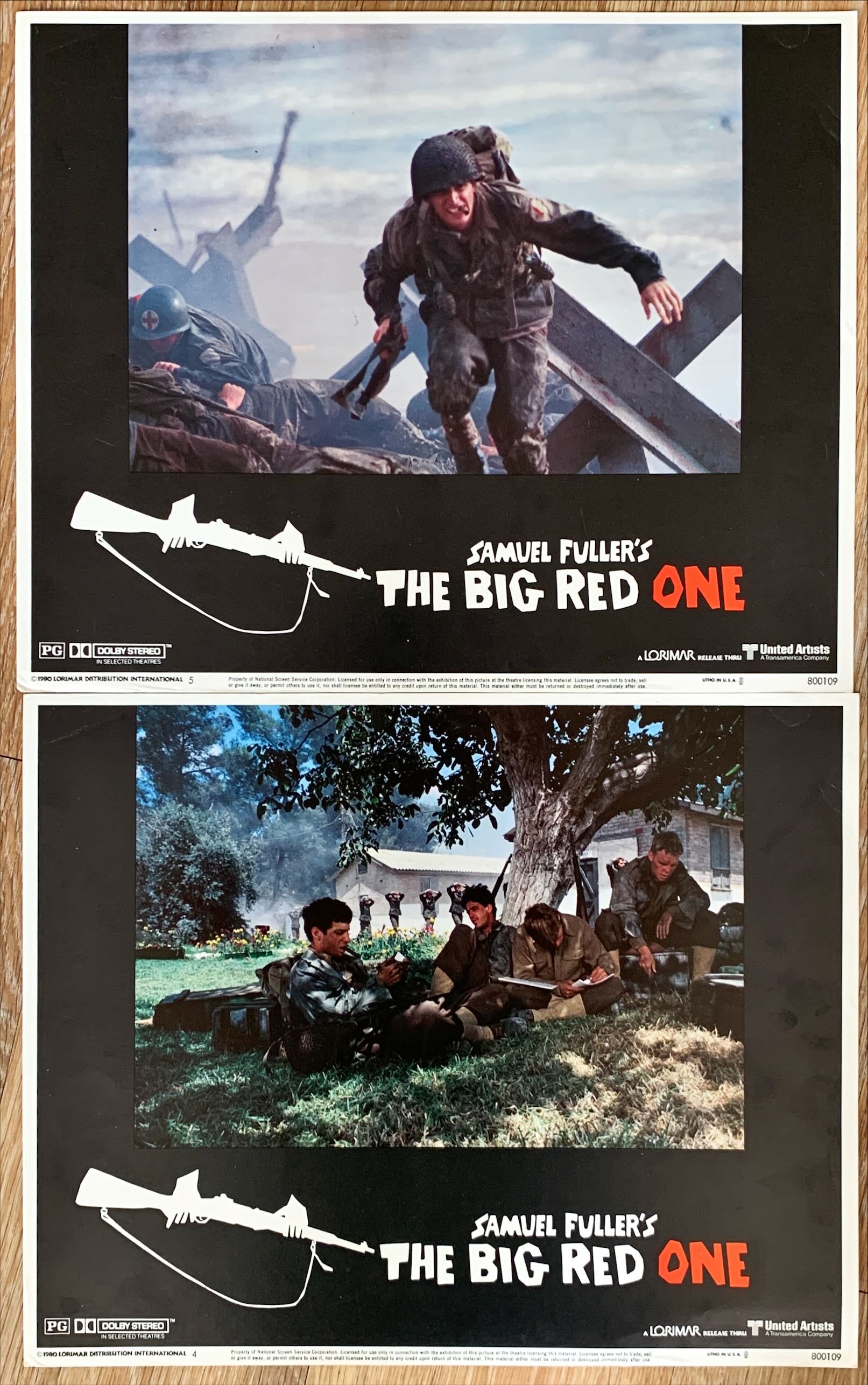 #697 BIG RED ONE Lobby Cards  1980 - Mark Hamill