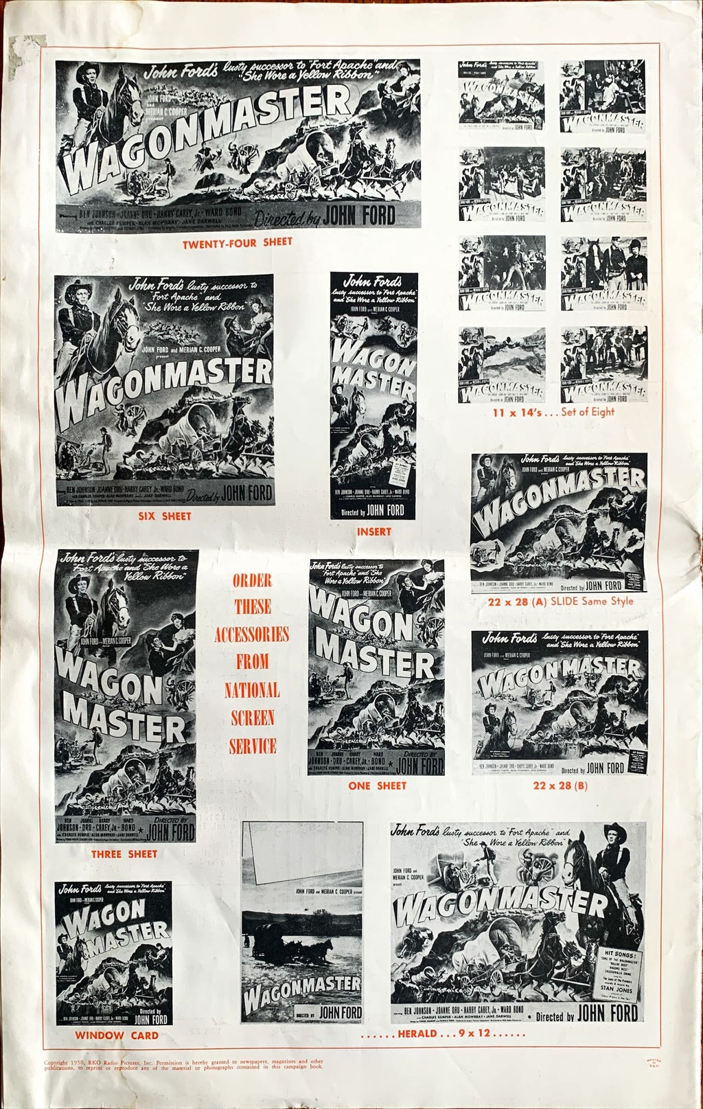 Wagon Master (1950) Pressbook - John Ford