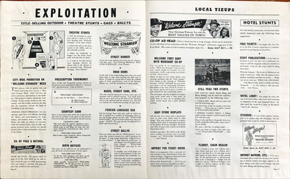 #603 WELCOME STRANGER pressbook '47 Bing Crosby