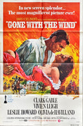 Gone with the Wind (1939) One Sheet Movie Poster - R'70