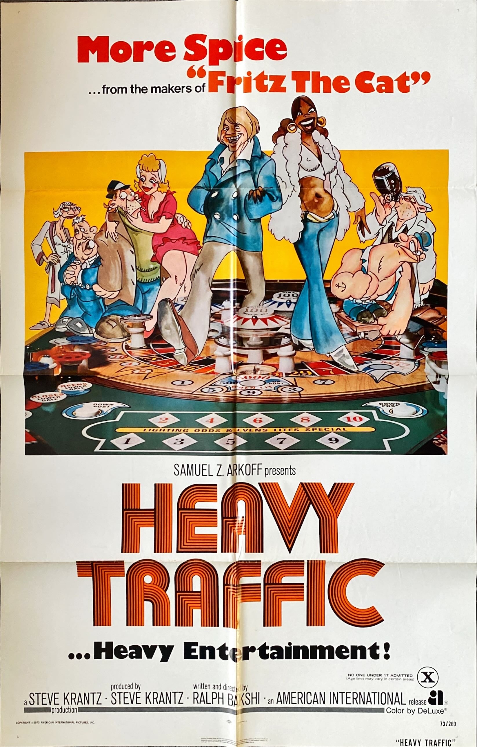 #774. HEAVY TRAFFIC 1sh 1973 Ralph Bakshi