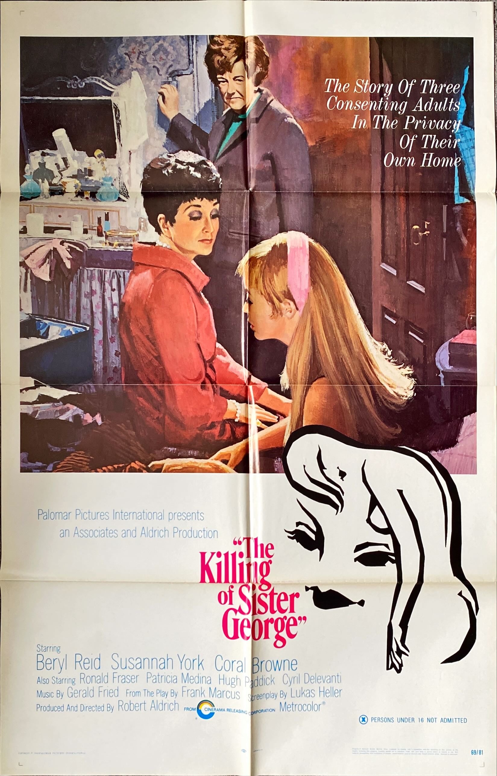 The Killing of Sister George,  1sh 1969 Susannah York