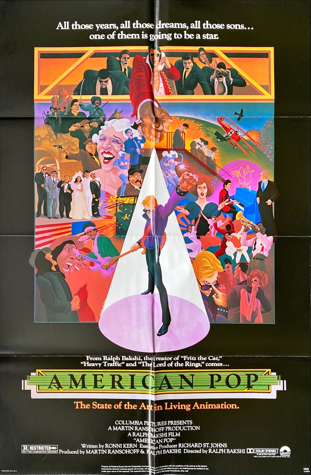 American Pop (1981) One Sheet Movie Poster