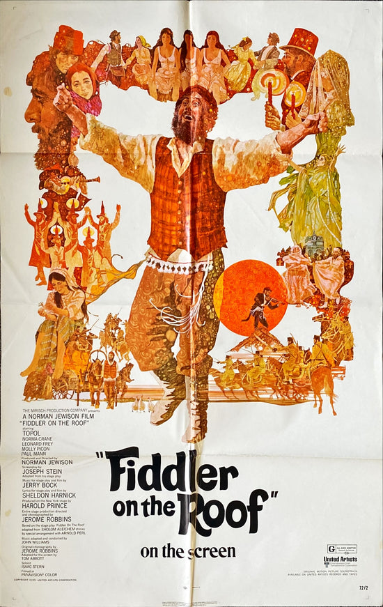 Fiddler on the Roof (1971) One Sheet Movie Poster