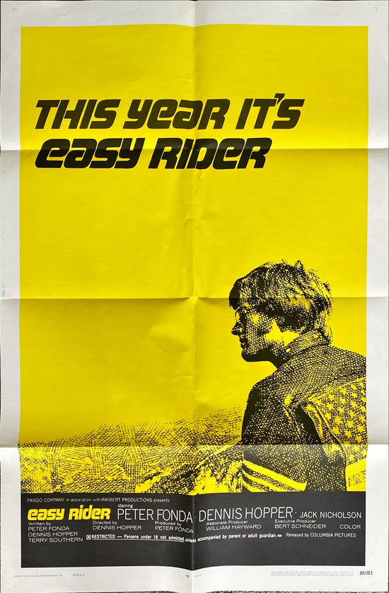 Easy Rider (1969) One Sheet Movie Poster - Style C