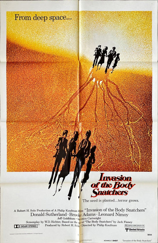 Invasion of the Body Snatchers (1978) One Sheet Movie Poster - Advance