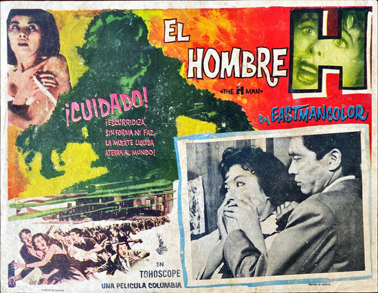 The H Man - Mexican Lobby Card x2