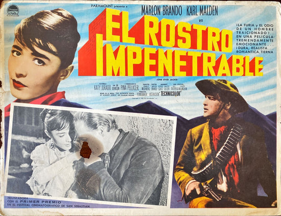 One-Eyed Jacks (Brando)- Mexican Lobby Card x2