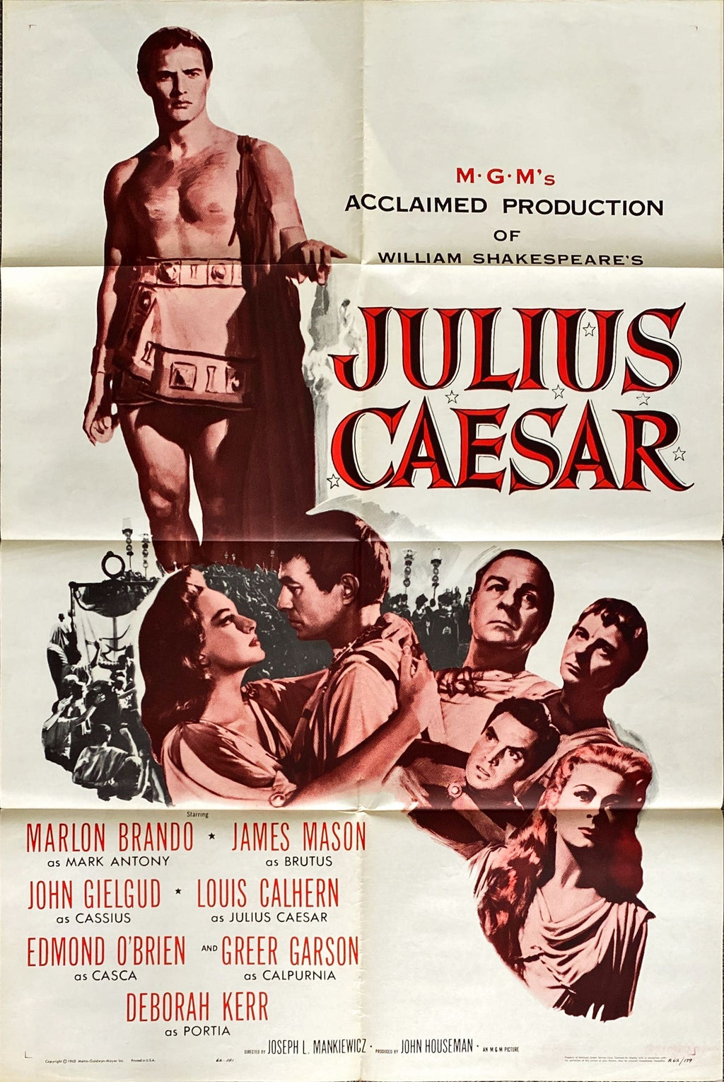 #765  JULIUS CAESAR 1sh 1953 - Marlon Brando