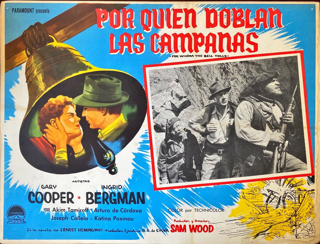 For Whom the Bells Toll (1943) 5x Lobby Cards - MX