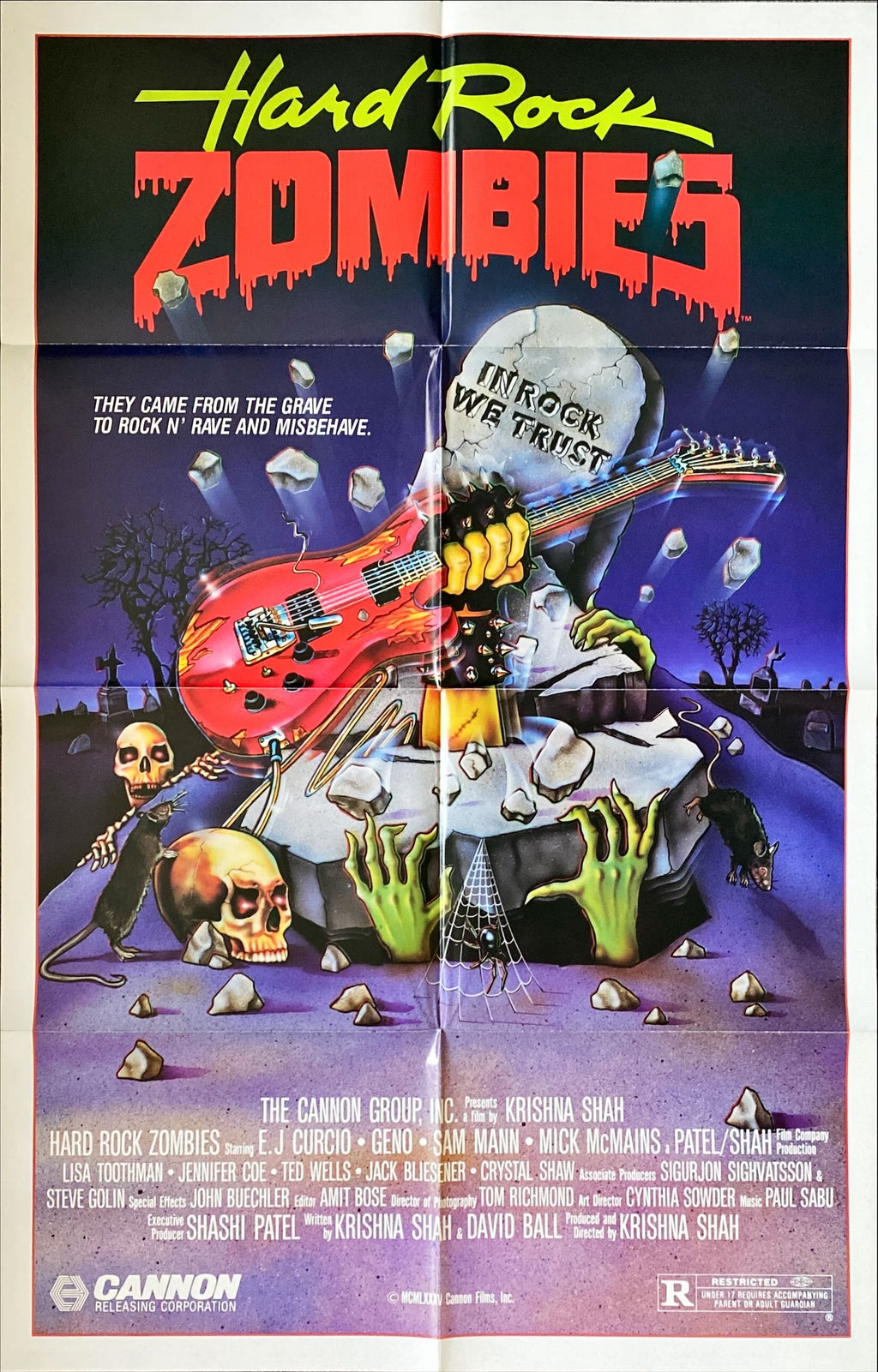 #775. HARD ROCK ZOMBIES 1sh 1984
