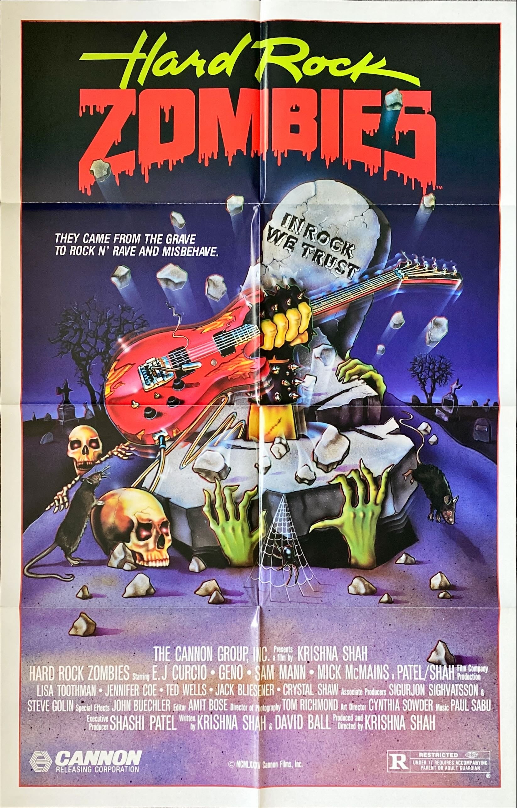 #775. HARD ROCK ZOMBIES 1sh 1984