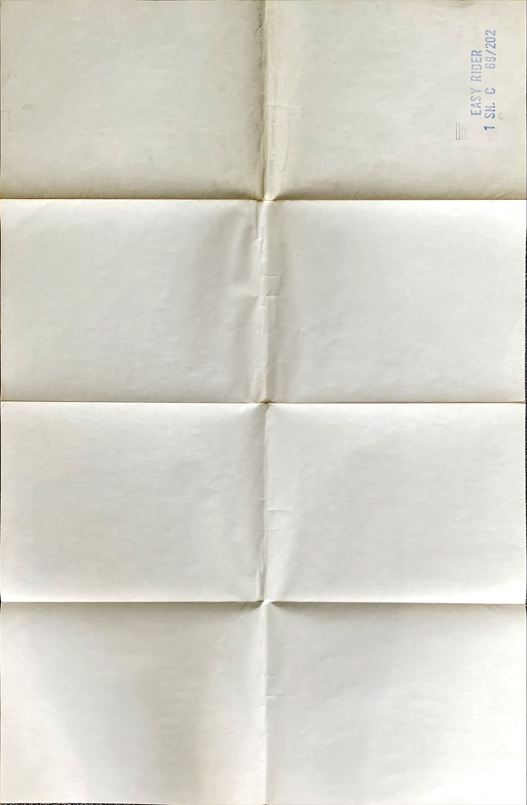 Easy Rider (1969) One Sheet Movie Poster - Style C