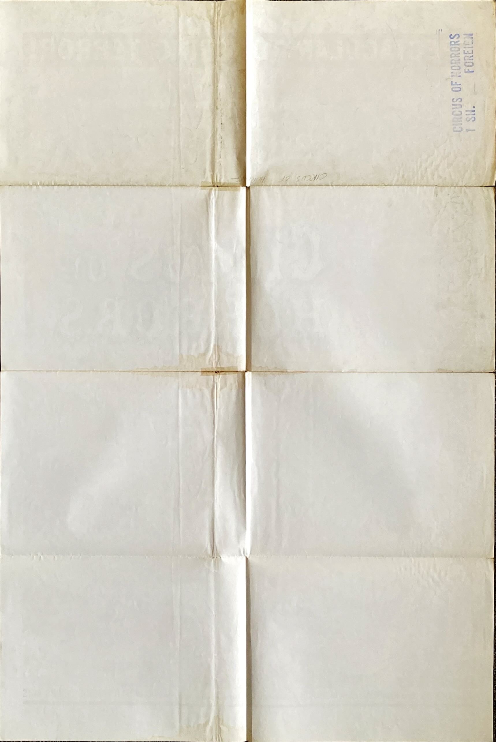 Circus of Horrors (1960) One Sheet Movie Poster