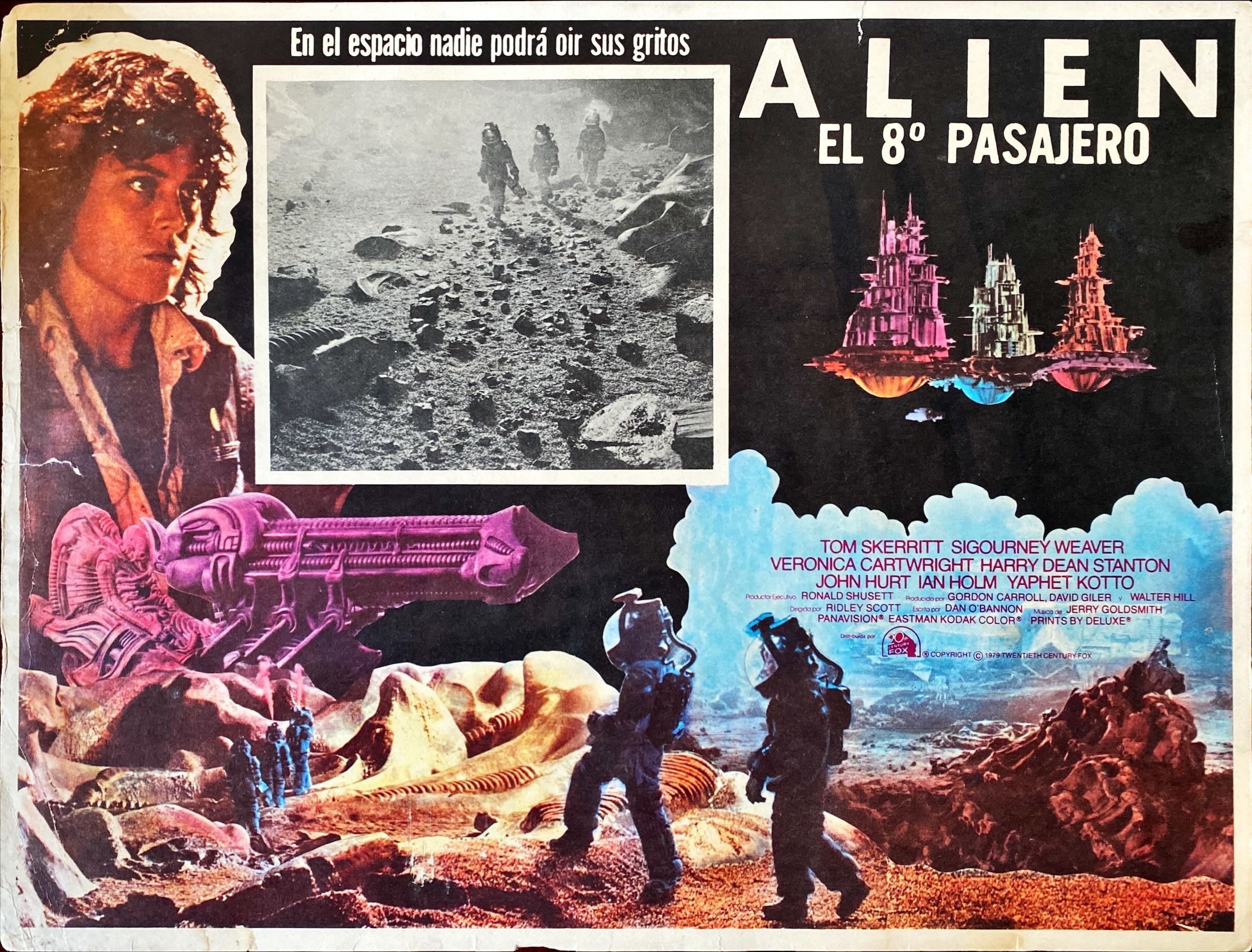 #719 - Alien - Mexican Lobby Card x3