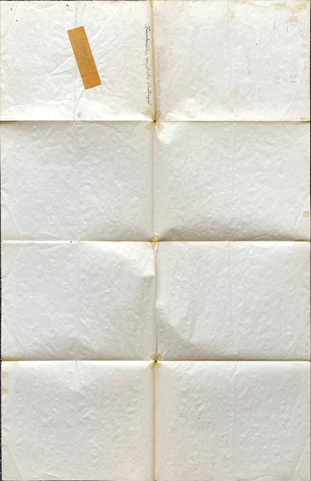 #756 FRANKENSTEIN MUST BE DESTROYED 1sh 1970