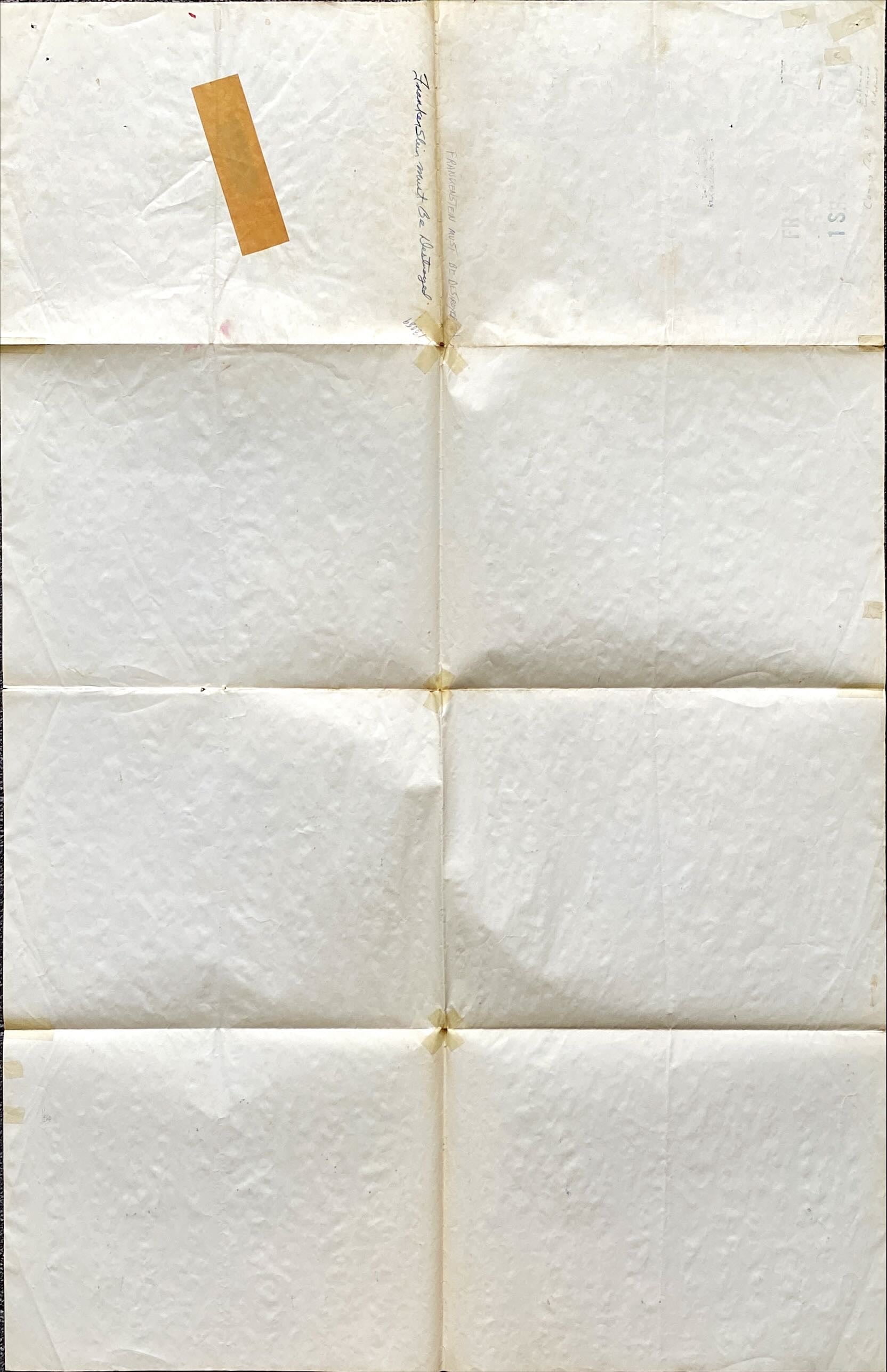 #756 FRANKENSTEIN MUST BE DESTROYED 1sh 1970