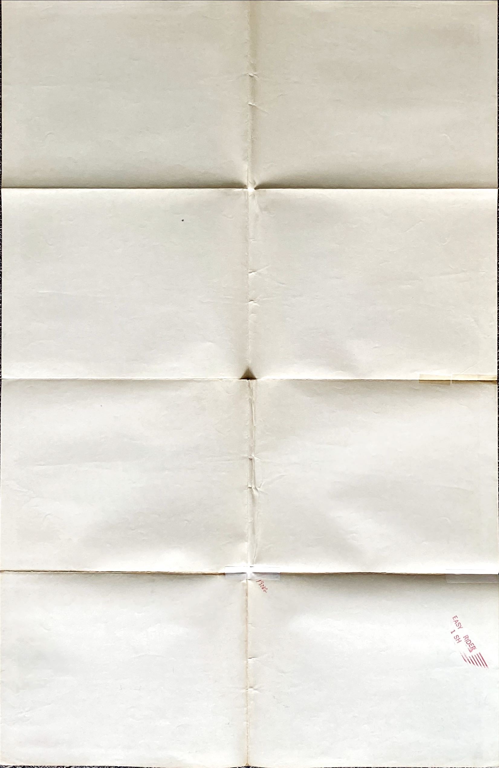 Easy Rider (1969) One Sheet Movie Poster - R'72