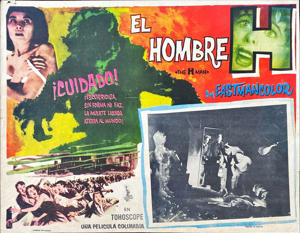 The H Man - Mexican Lobby Card x2