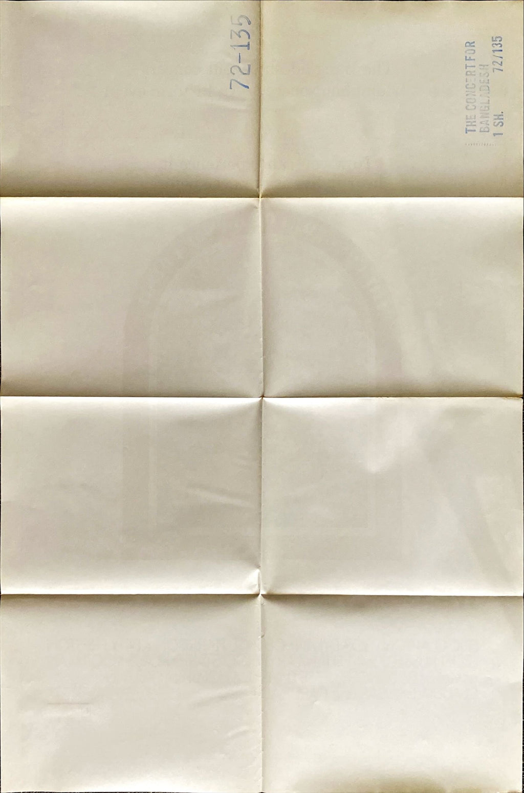 #769. CONCERT FOR BANGLADESH advance 1sh 1972 rock & roll benefit show