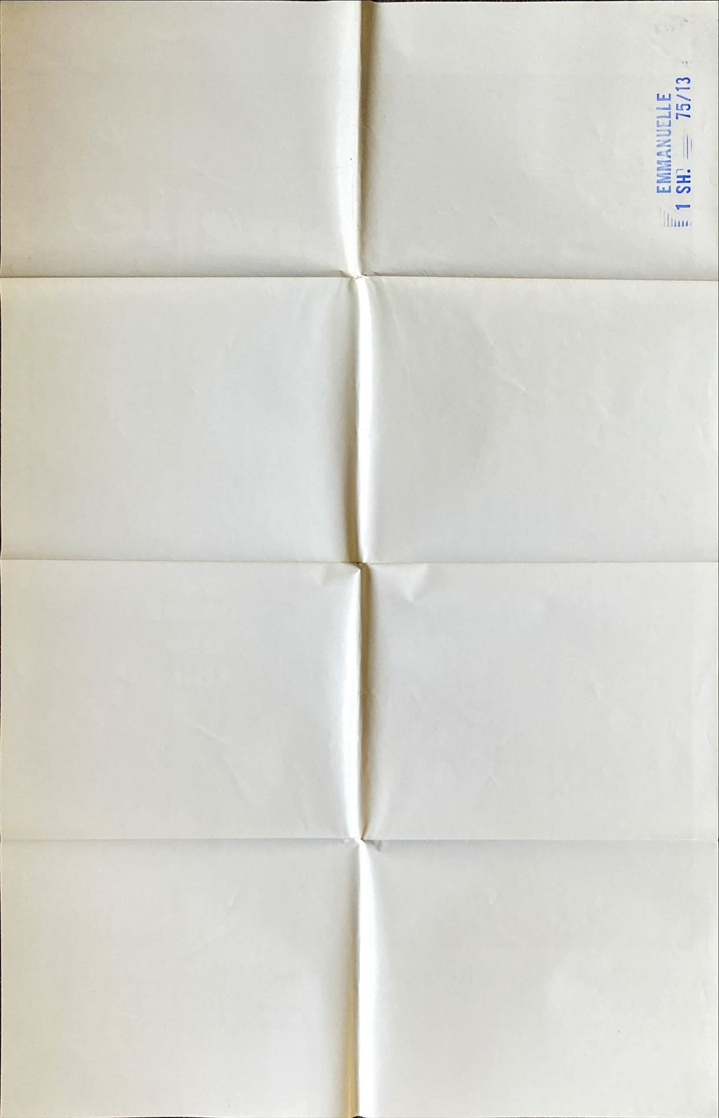 Emmanuelle (1975) One Sheet Movie Poster - Sylvia Kristel