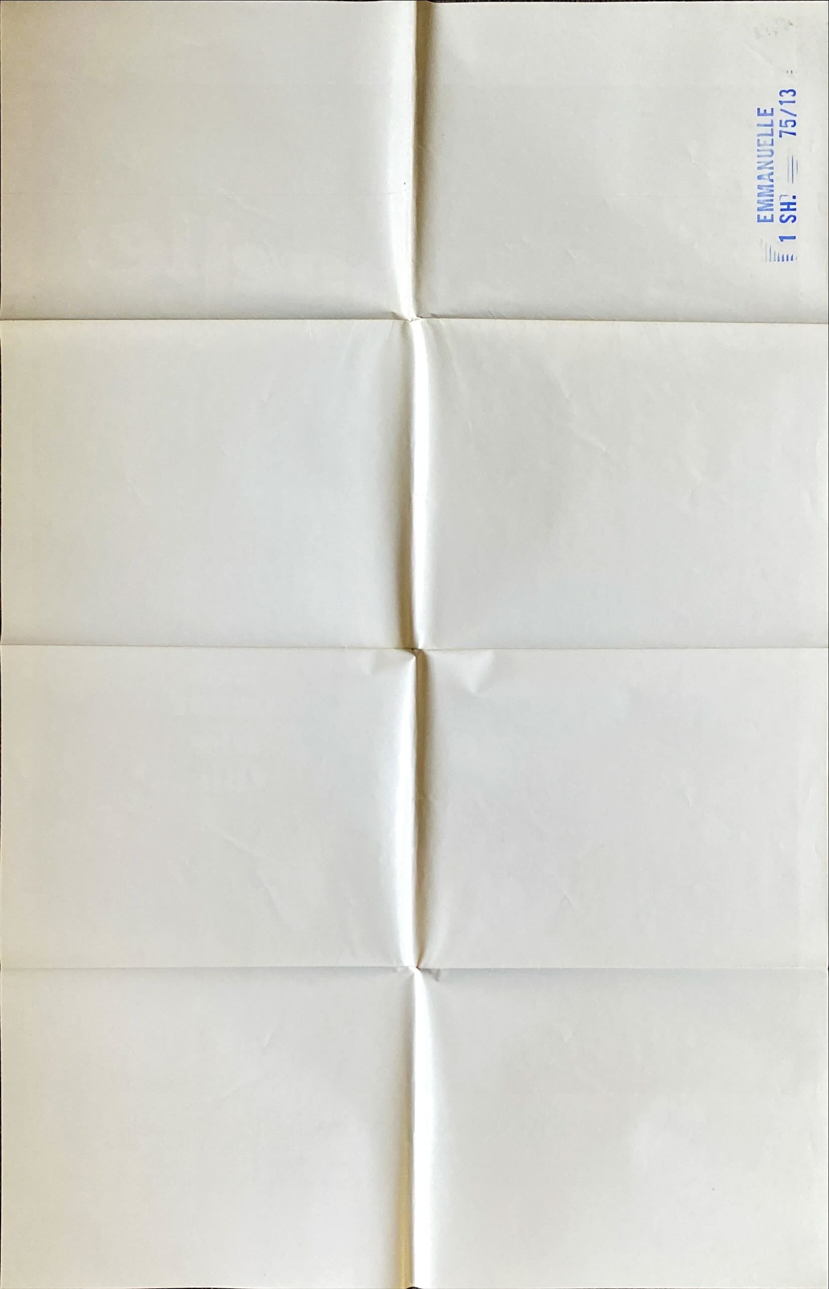 Emmanuelle (1975) One Sheet Movie Poster - Sylvia Kristel