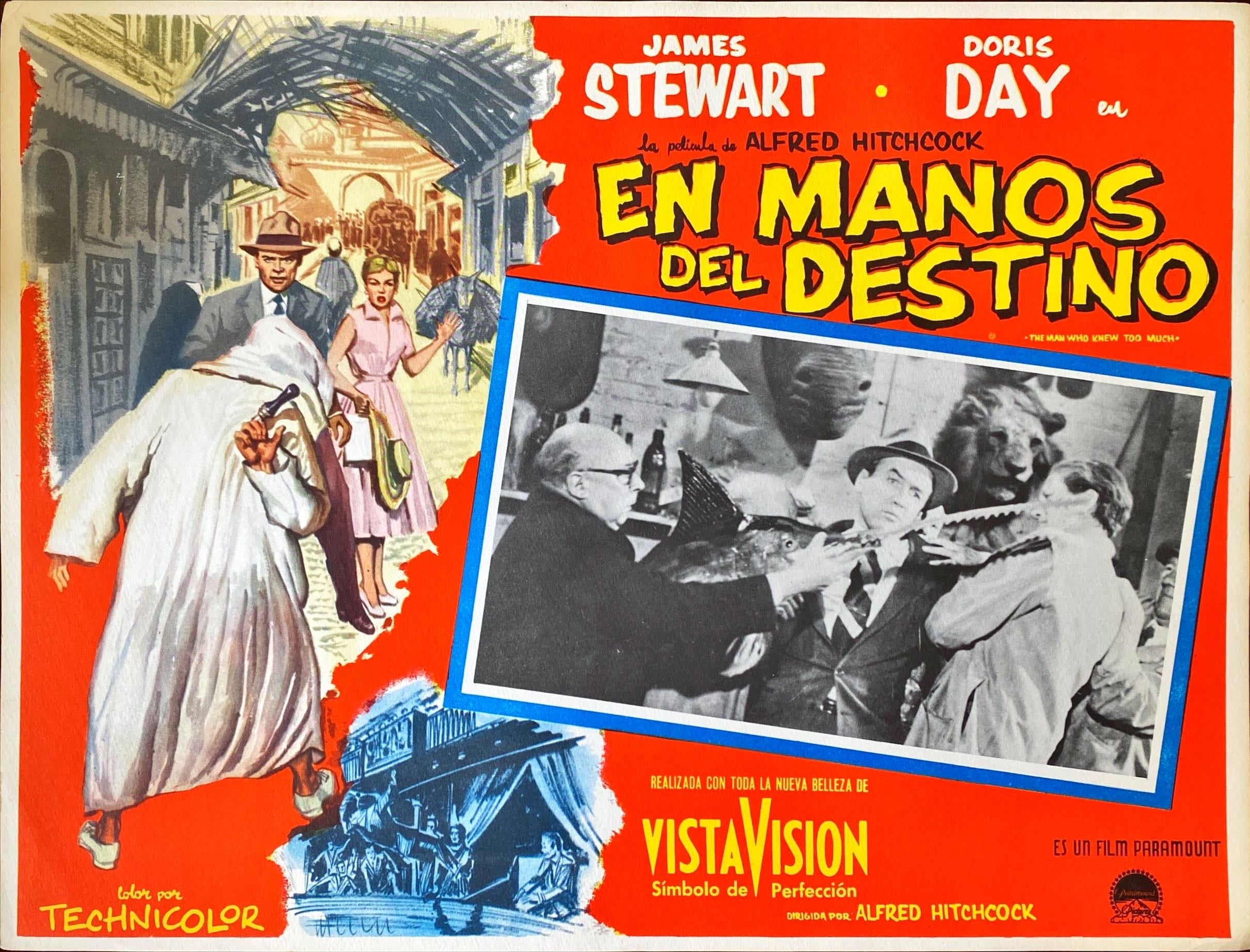 The Man Who Knew Too Much 6x Lobby Cards - MX, Hitchcock