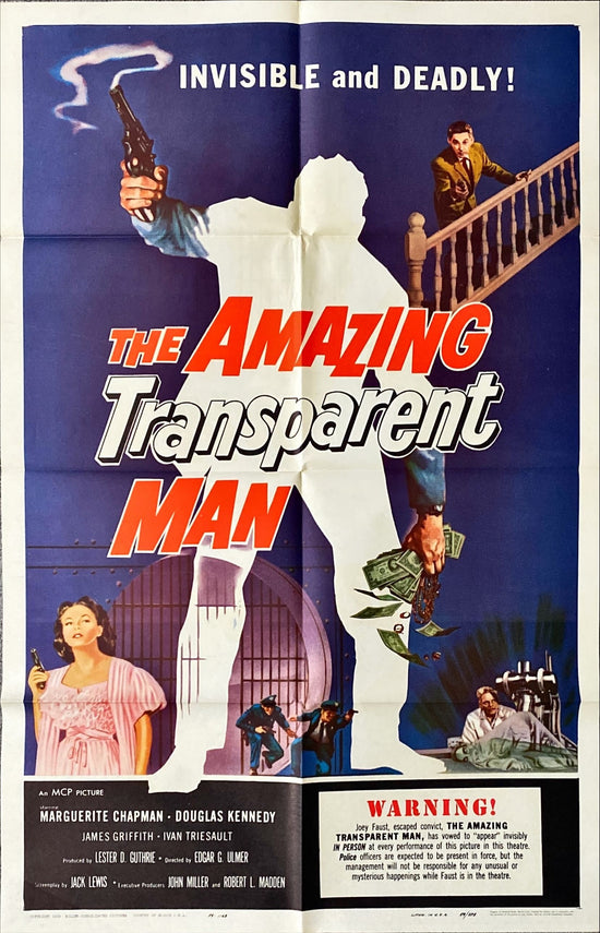 Amazing Transparent Man (1959) One Sheet Movie Poster