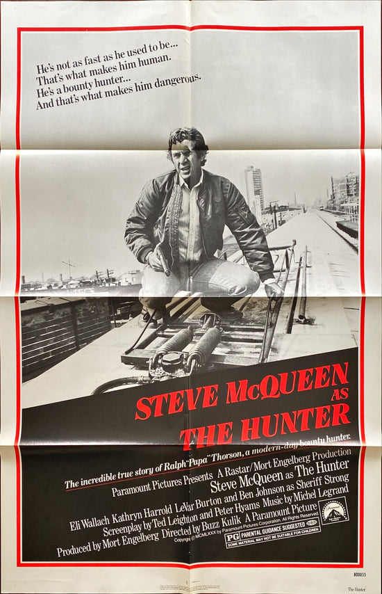 The Hunter (1980) One Sheet Movie Poster - Steve Mcqueen