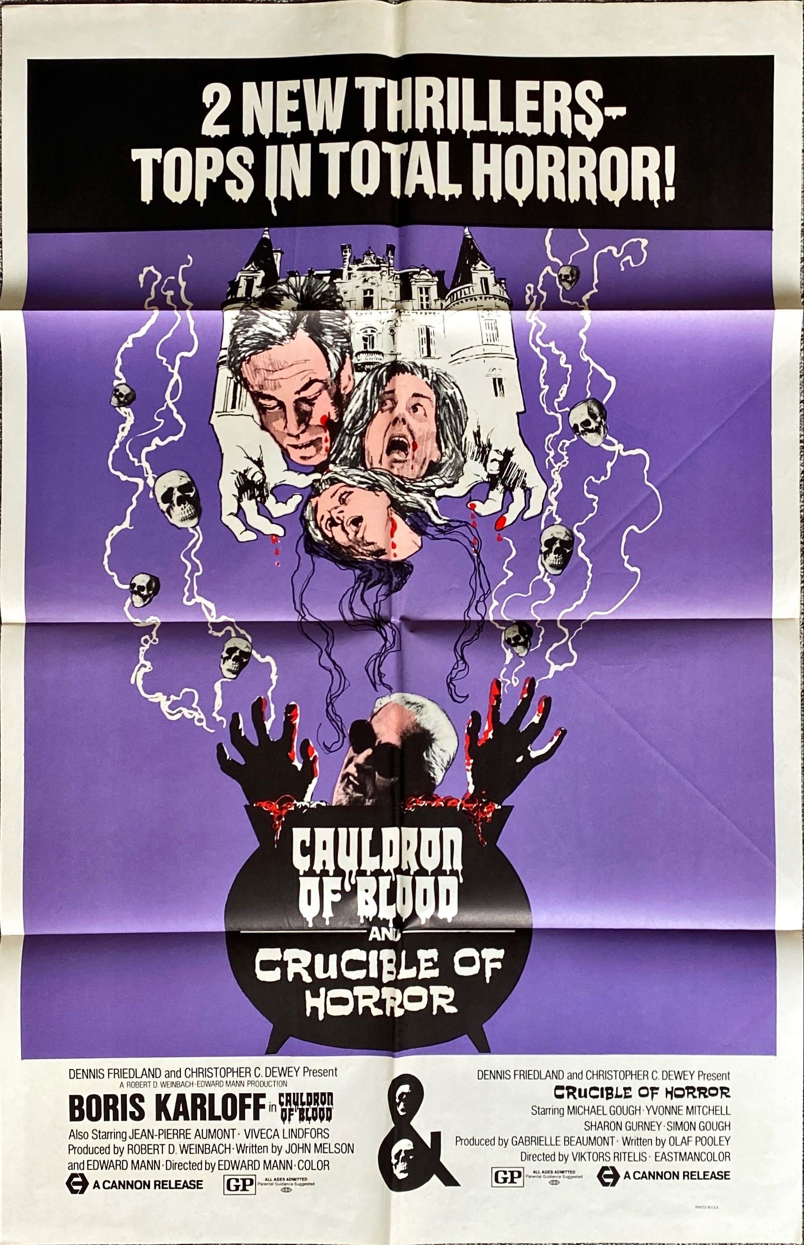 Cauldron of Blood & Crucible of Horror (1971) Movie Poster - #813