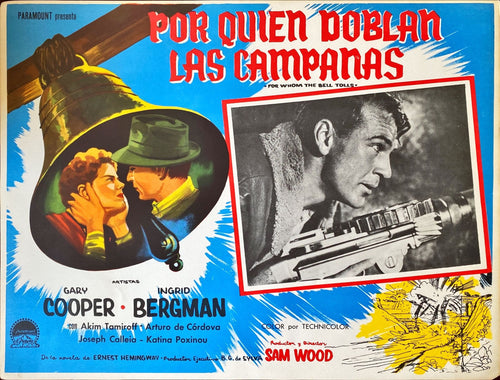 For Whom the Bells Toll (1943) 5x Lobby Cards - MX
