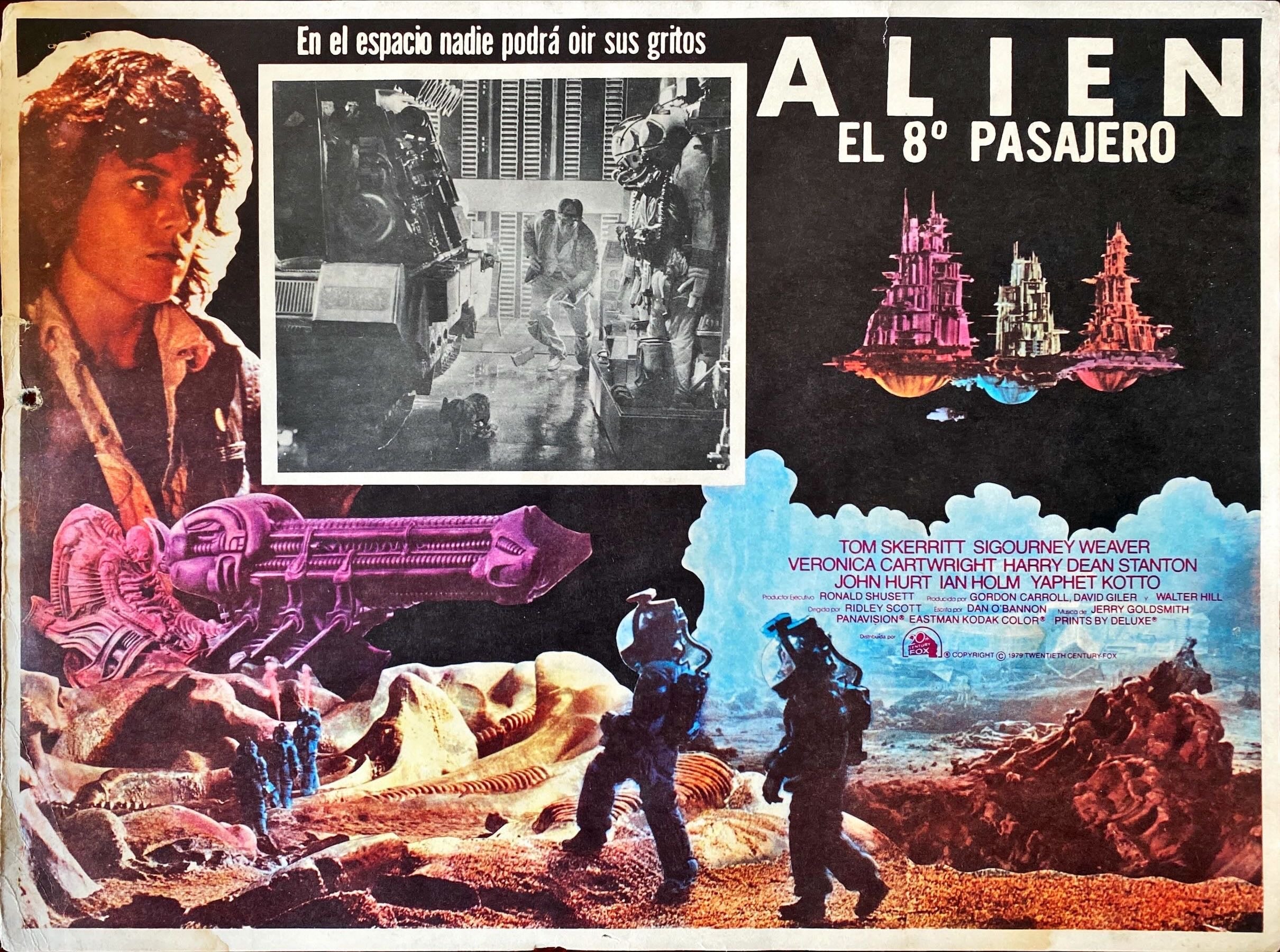 #719 - Alien - Mexican Lobby Card x3