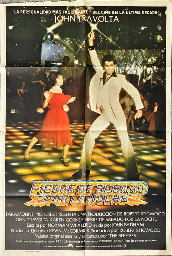 Saturday Night Fever (1977) One Sheet Movie Poster - ARG