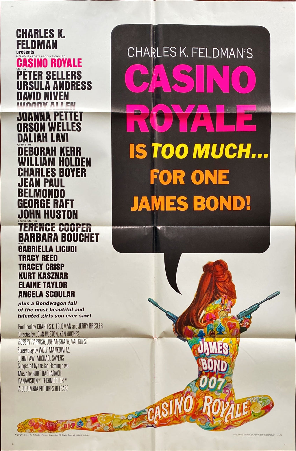#867 CASINO ROYALE 1sh 1967 (all-star James Bond spoof)