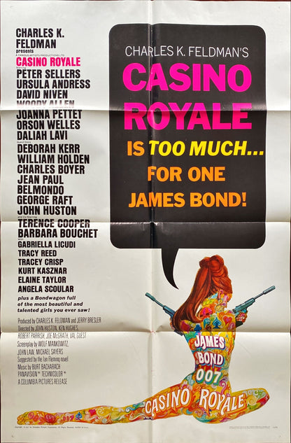 #867 CASINO ROYALE 1sh 1967 (all-star James Bond spoof)