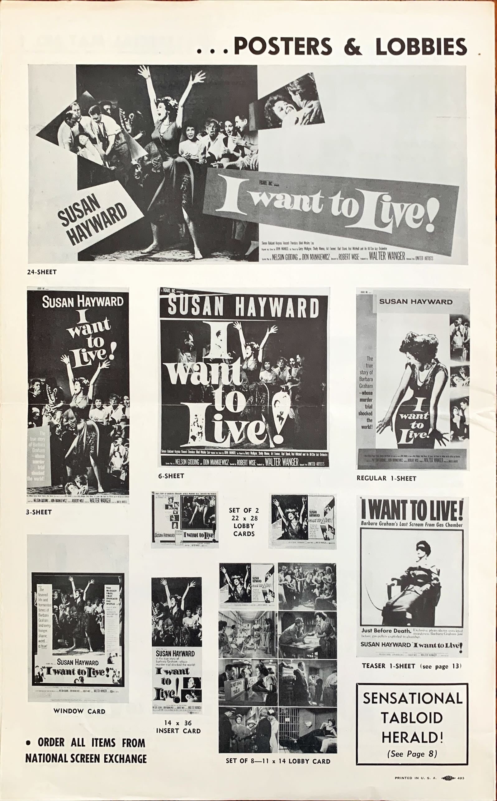#598 I WANT TO LIVE pressbook '58 Susan Hayward