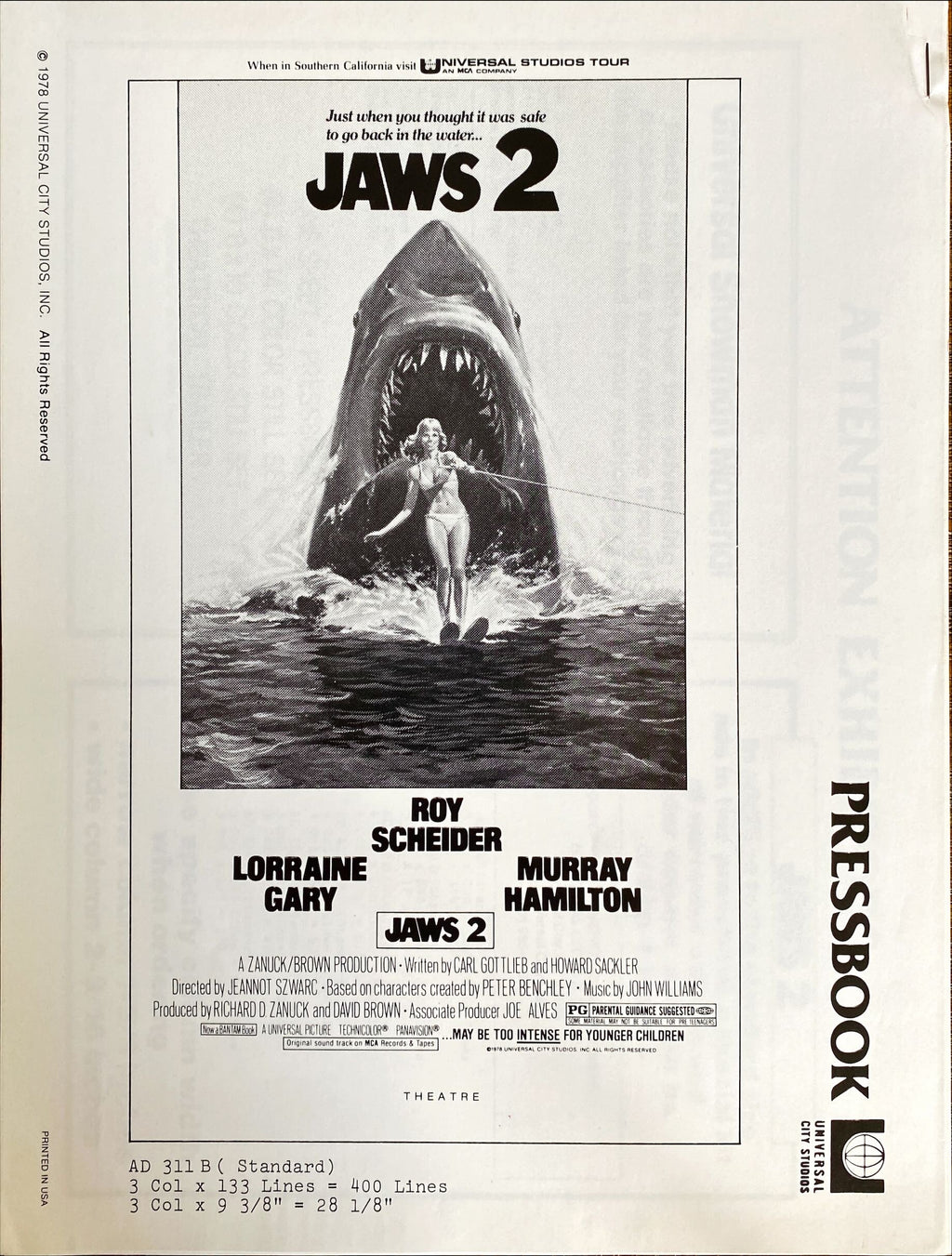 #219 JAWS 2 pressbook '78 - PosterCollectors.xyz