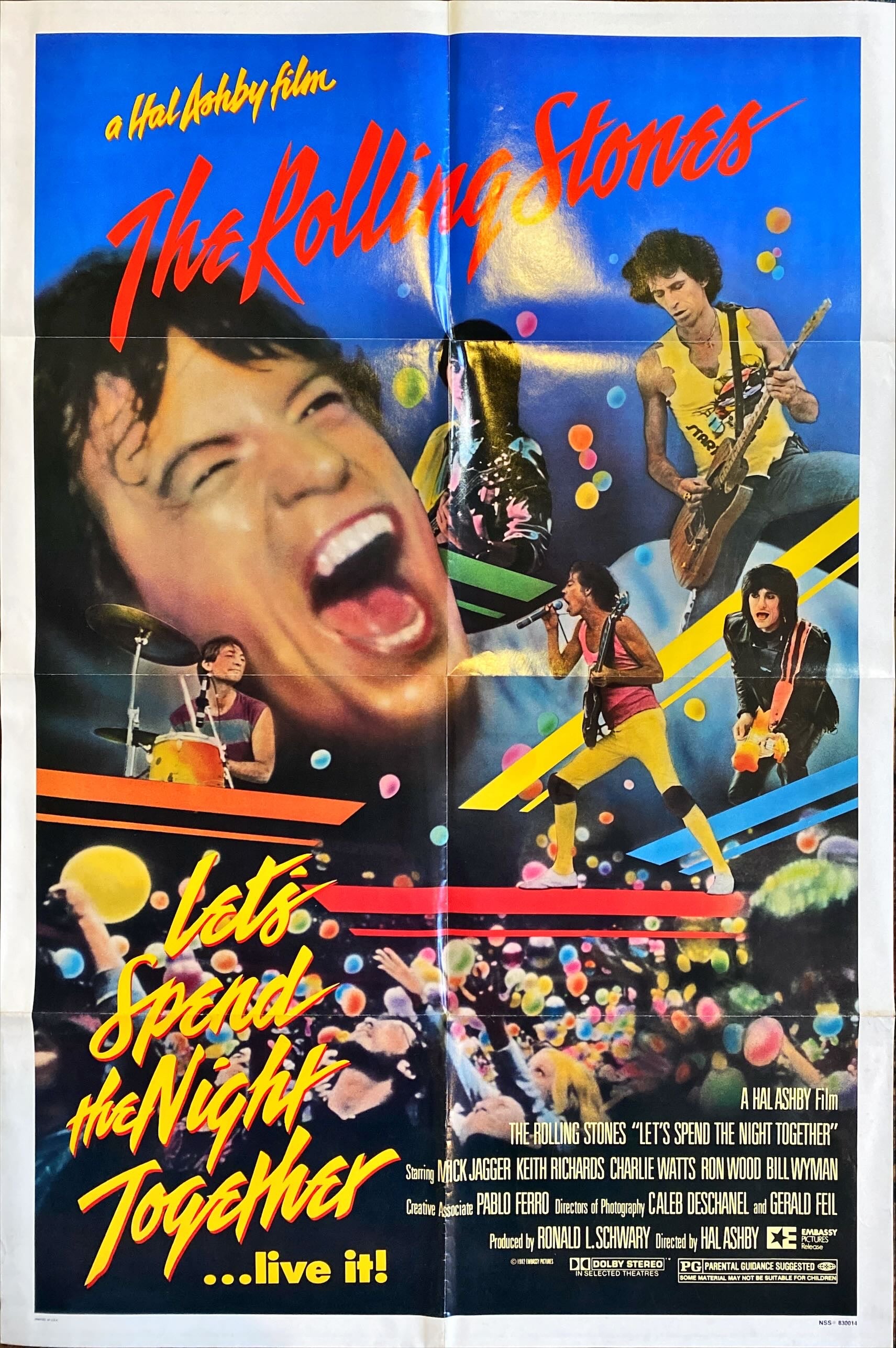 #A-10 The Rolling Stones Let's Spend the Night Together Original Movie Poster - PosterCollectors.xyz