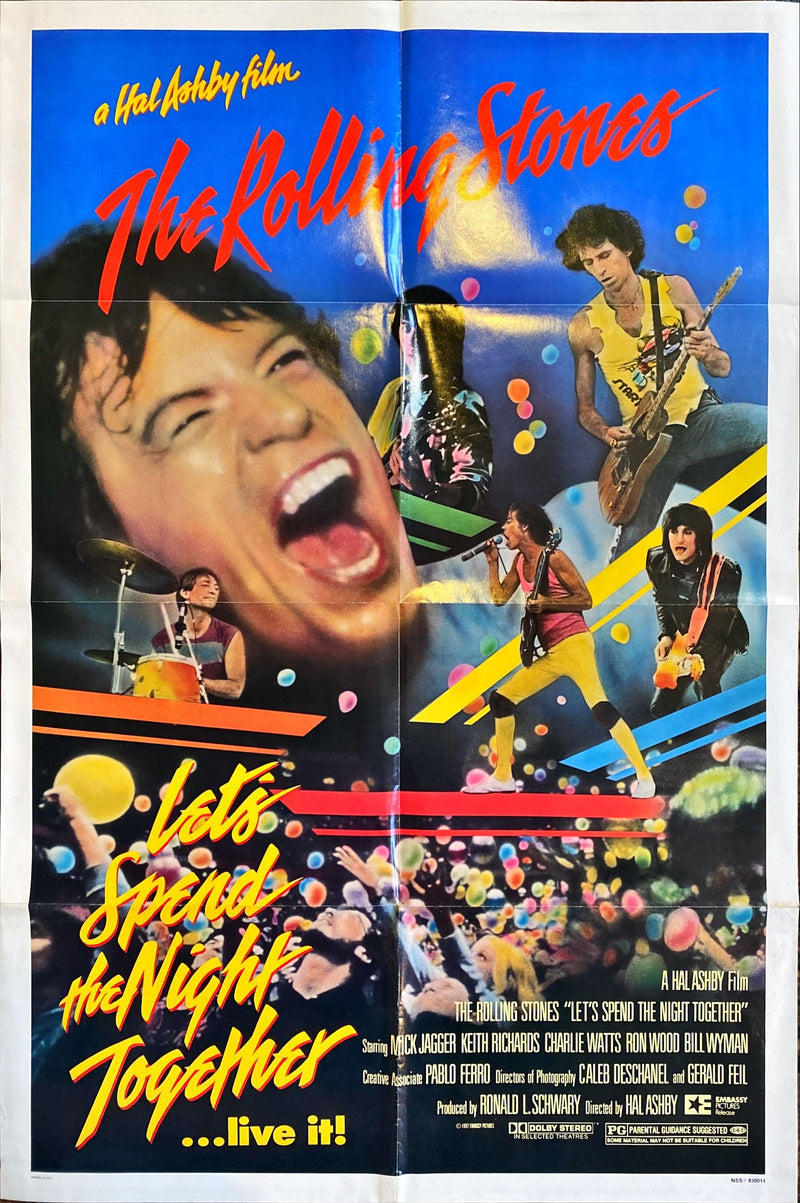 #A-10 The Rolling Stones Let's Spend the Night Together Original Movie Poster - PosterCollectors.xyz