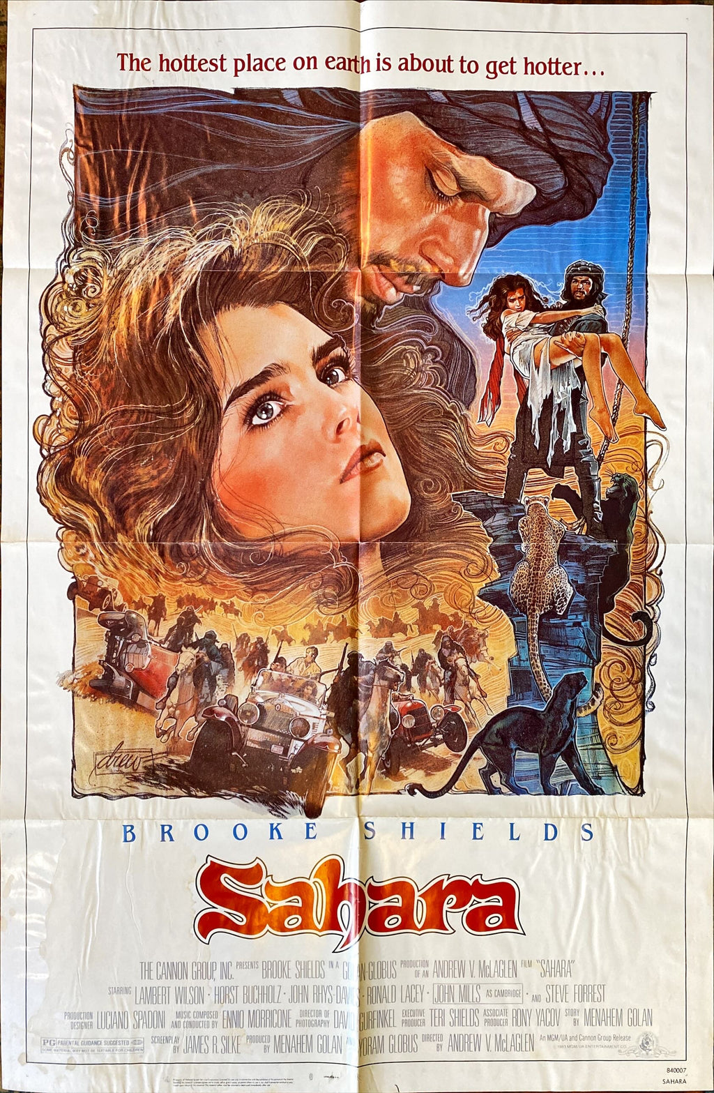 (104) SAHARA 1 sheet movie poster '84 - PosterCollectors.xyz