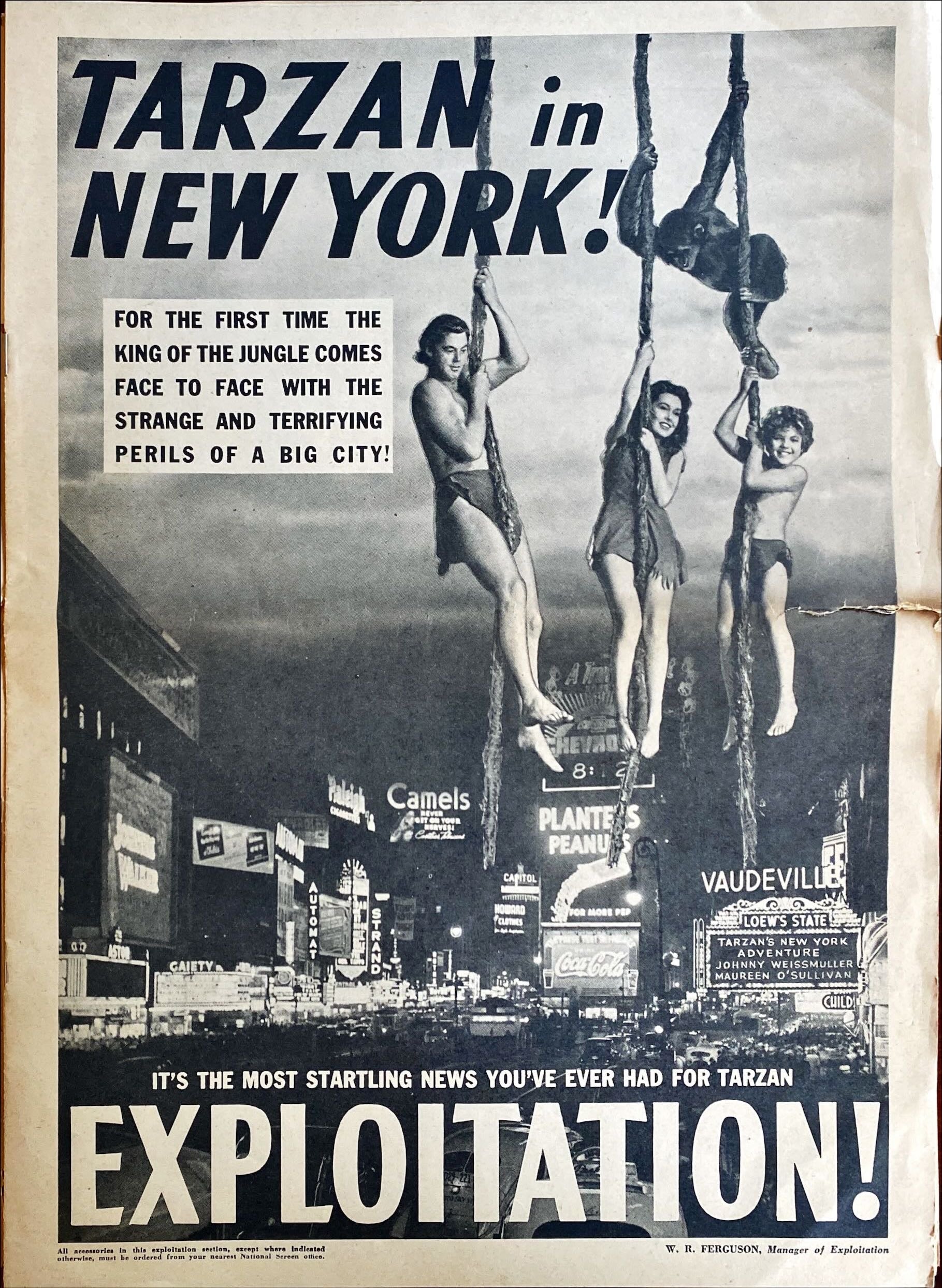 (259)TARZAN'S NEW YORK ADVENTURE pressbook 1942 - PosterCollectors.xyz