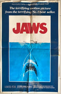#1434 JAWS Vintage 1975 POSTER PROS Movie Poster FIXER UPPER