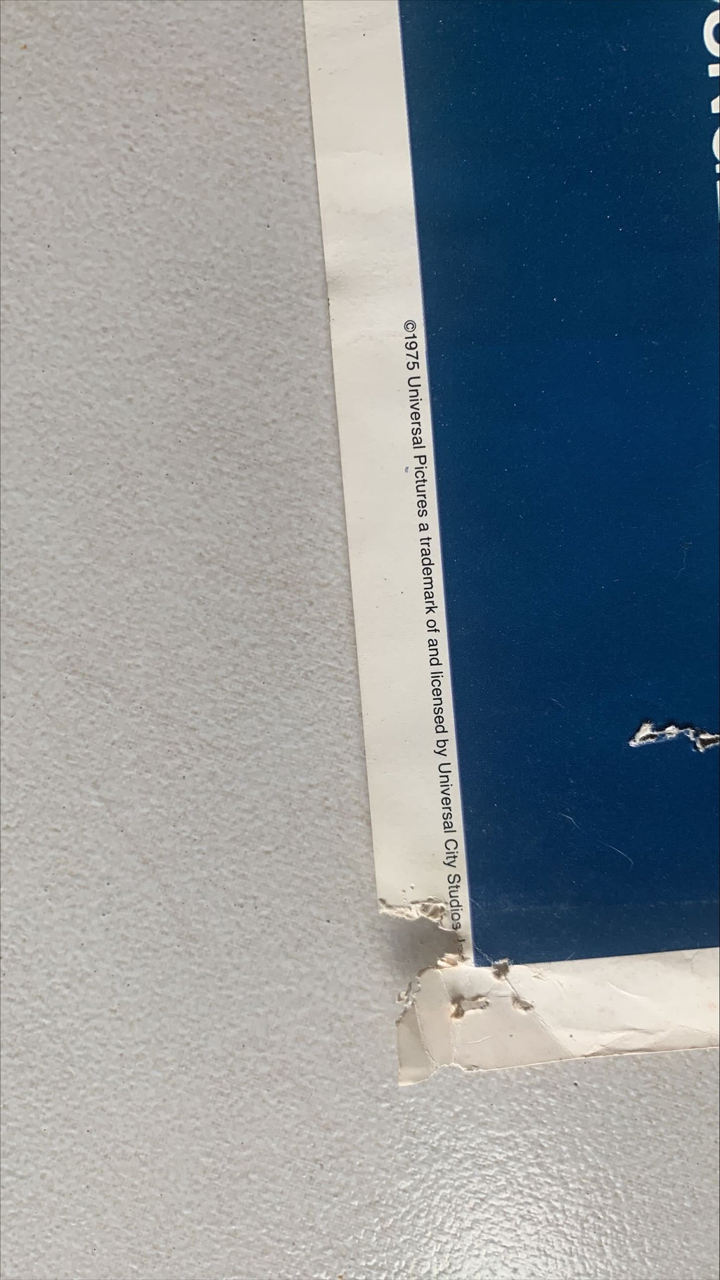 #1434 JAWS Vintage 1975 POSTER PROS Movie Poster FIXER UPPER