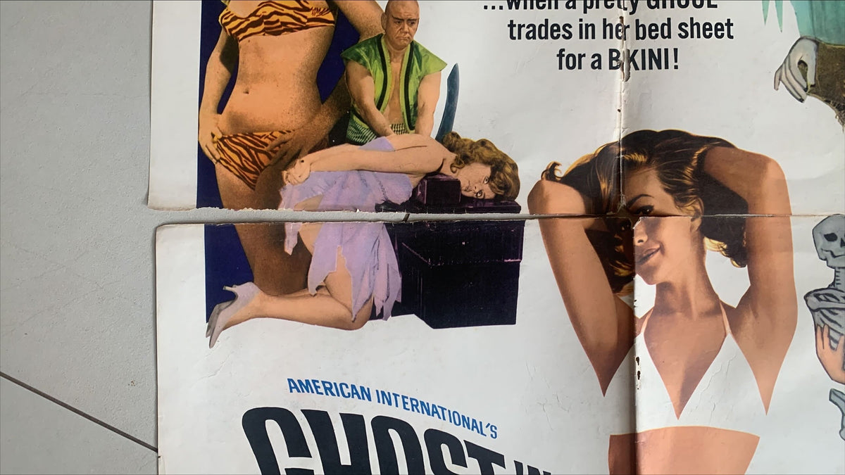 Ghost in the Invisible Bikini, 1sh 1966 Boris Karloff  FIXER UPPER