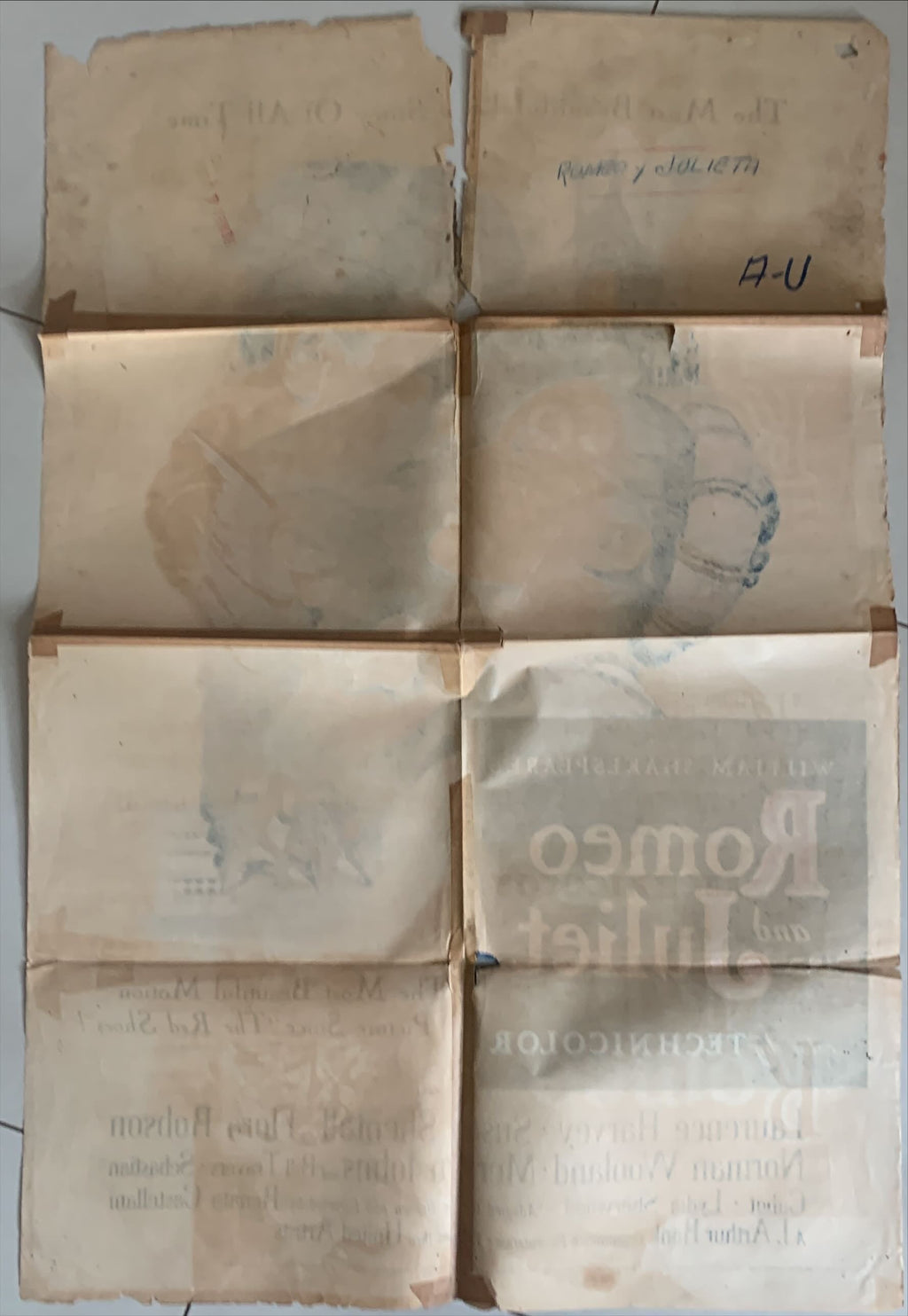 Romeo and Juliet,   Vintage movie poster '55 -Laurence Harvey