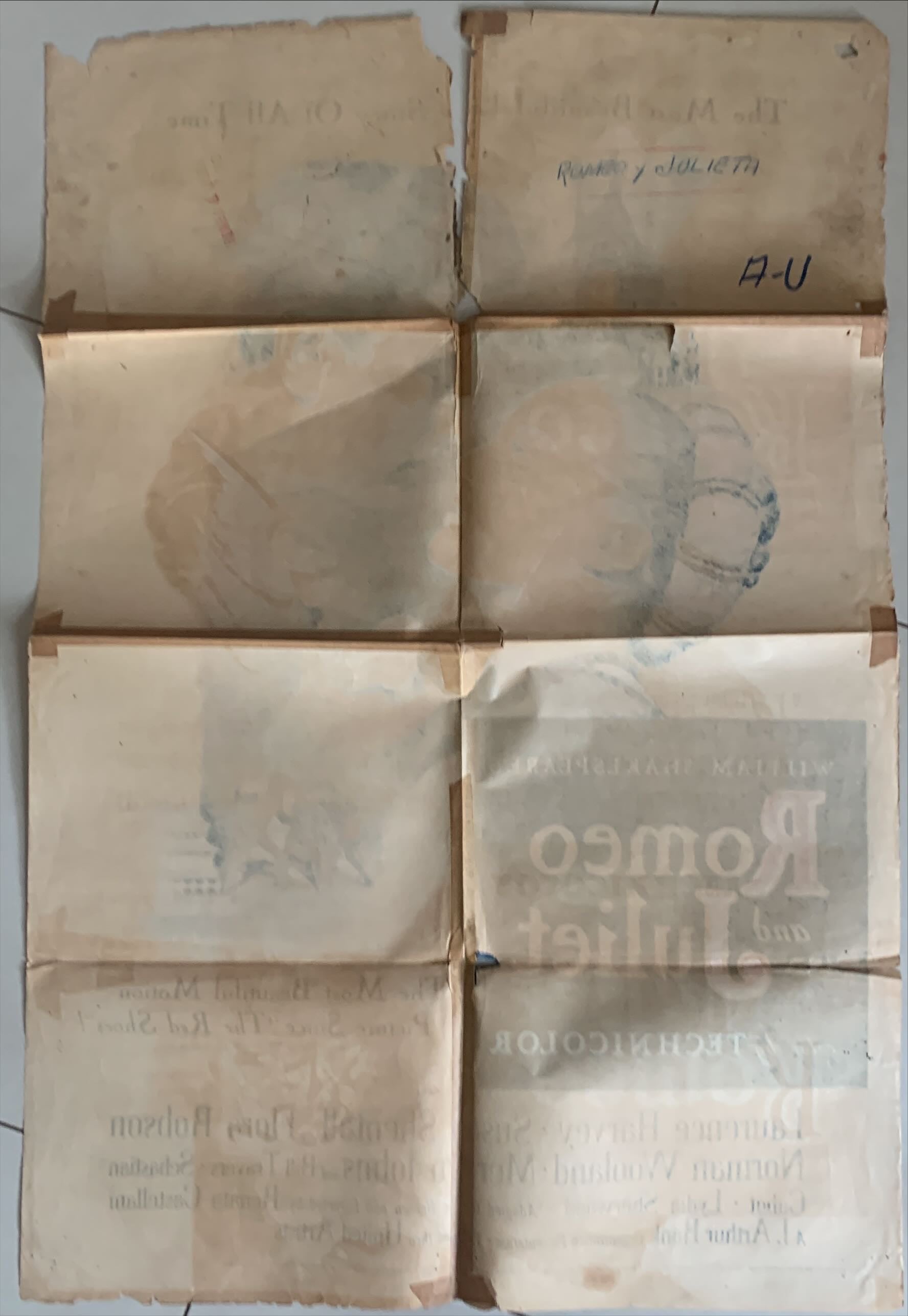 Romeo and Juliet,   Vintage movie poster '55 -Laurence Harvey