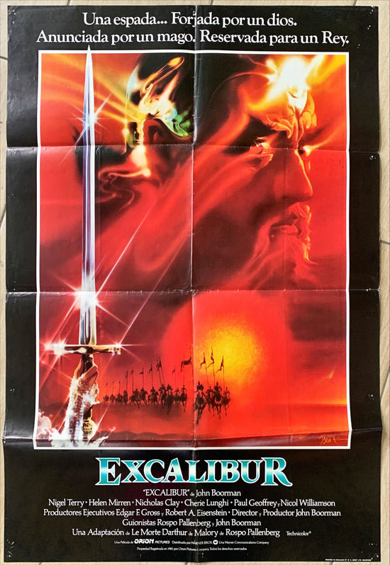 Excalibur (1981) One Sheet Movie Poster - SPAN