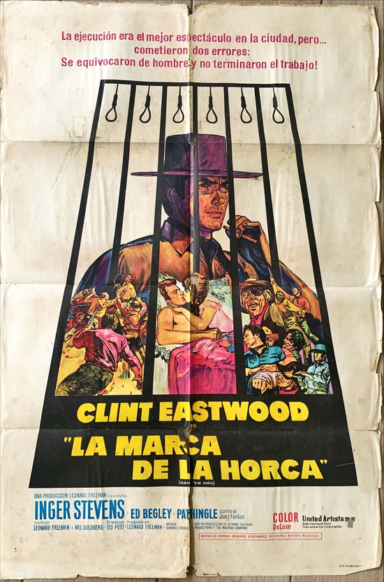 Hang em High (1968) One Sheet Movie Poster - ARG