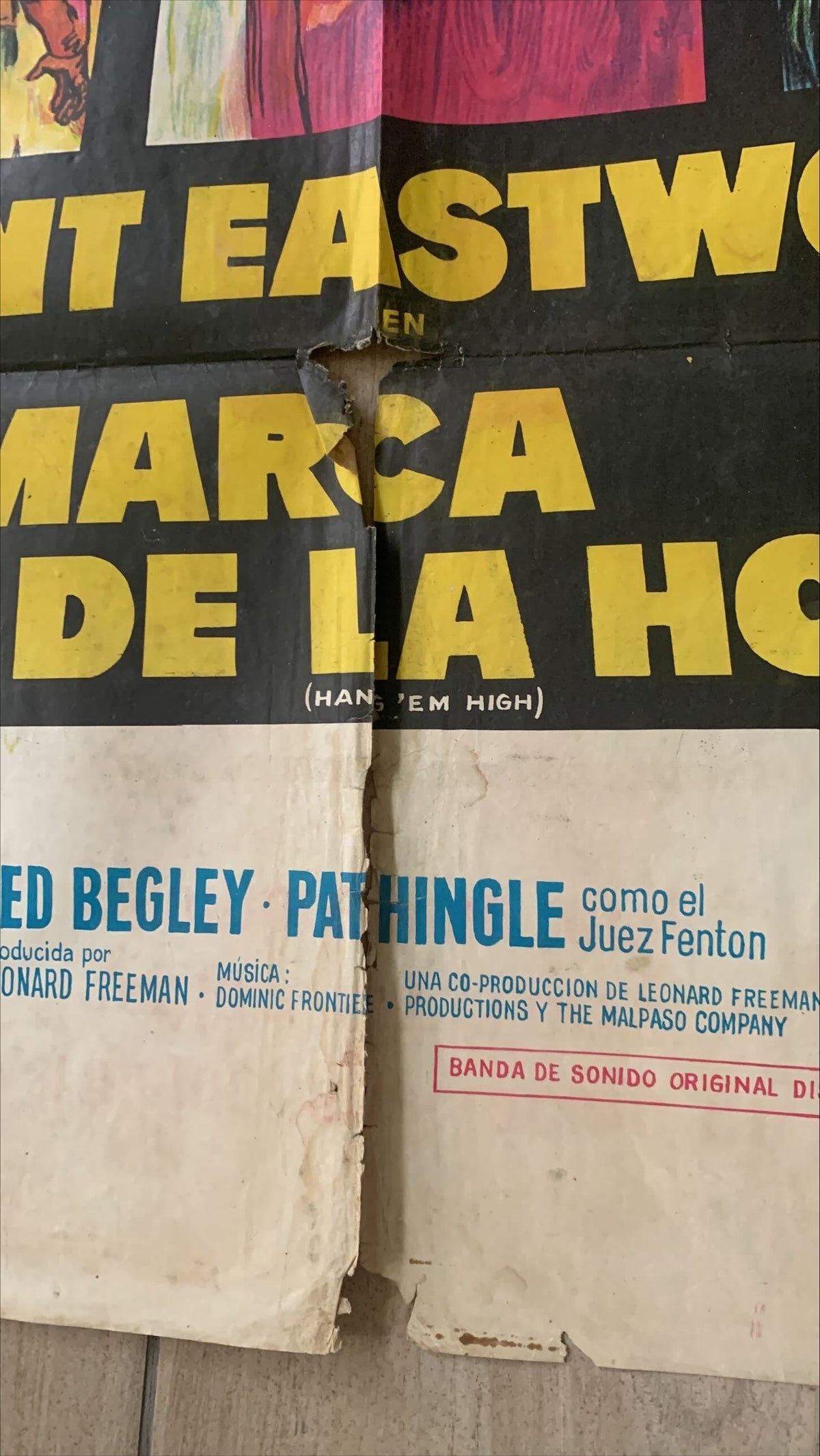 Hang em High (1968) One Sheet Movie Poster - ARG